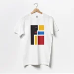 تیشرت سفید مردانه طرح صورت