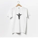 تیشرت سفید مردانه طرح مجسمه مسیح