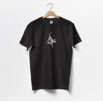 تیشرت مشکی مردانه طرح قوی باش