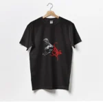 تیشرت مشکی مردانه طرح قوی باش 2